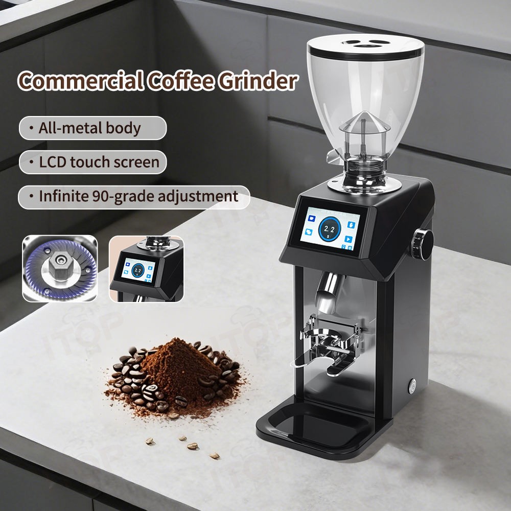 Molinillo de café eléctrico IT - Coffee Grinder Burr Flat reseña y precio